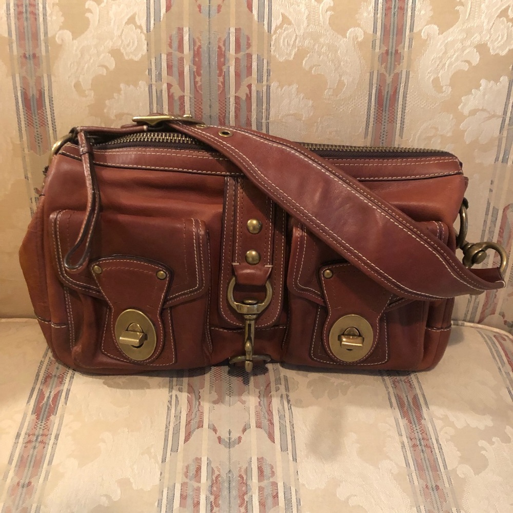 Coach | Vintage brown leather shoulder bag